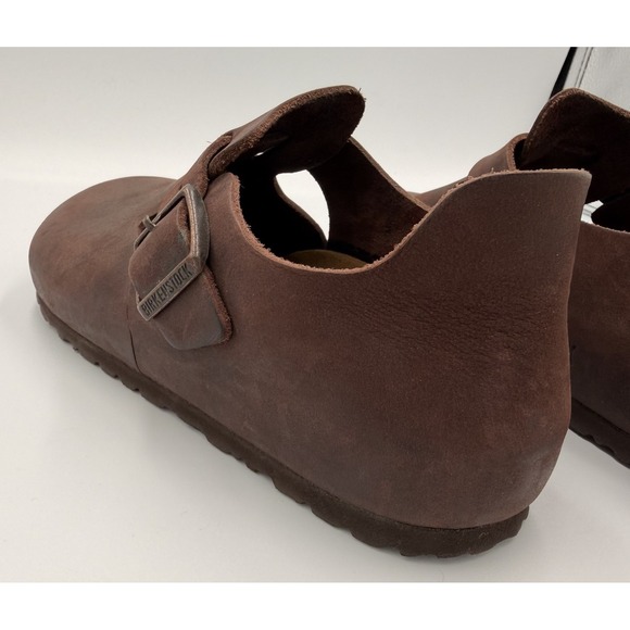 Birkenstock London Oiled Leather Clogs Women US 6–6.5 EU 37 Brown - Picture 3 of 11